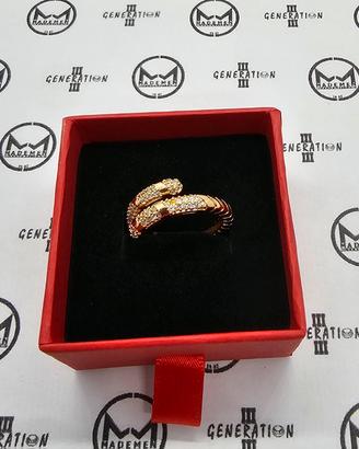 Anello regolabile in acciaio Inox di colore gold 