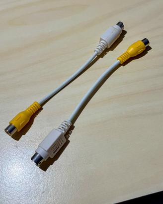 Adattatore RCA S-Video 4 pin + Mini-DIN 8 composit