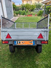 Carrello auto targato 