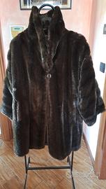 Giacca in eco pelliccia colore visone 