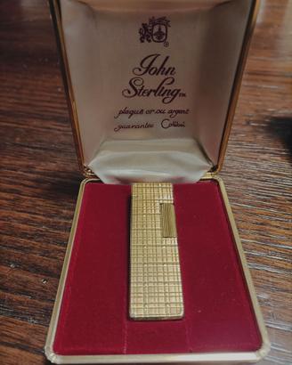 Accendino Colibrì John Sterling laminato oro