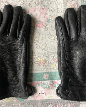 Guanti in pelle nera Samsonite