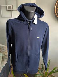 FELPA LACOSTE CON CAPPUCCIO E ZIP ORIGINALE 