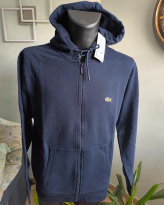FELPA LACOSTE CON CAPPUCCIO E ZIP ORIGINALE 