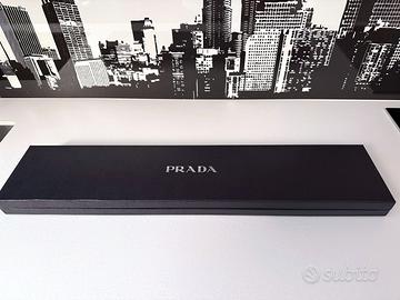 Scatola originale Prada nera 71x15x4,5 cm