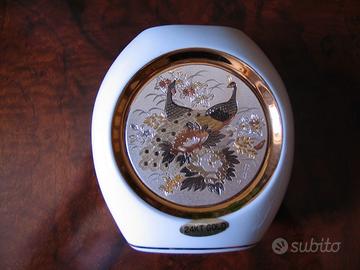 Pregiato vaso di manifattura artistica "chokin"