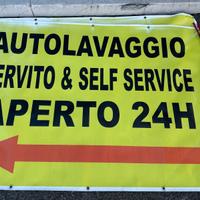 Striscione per autolavaggio