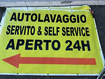 Striscione per autolavaggio