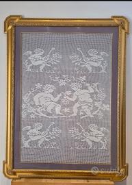 Quadro artigianale realizzato all'uncinetto 