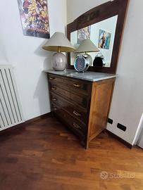 camera matrimoniale in noce nazionale