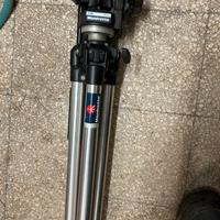 Cavalletto manfrotto con testa 128 rc