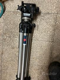 Cavalletto manfrotto con testa 128 rc