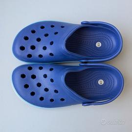 Sabot gomma stile Crocs mare/piscina blu taglia 36