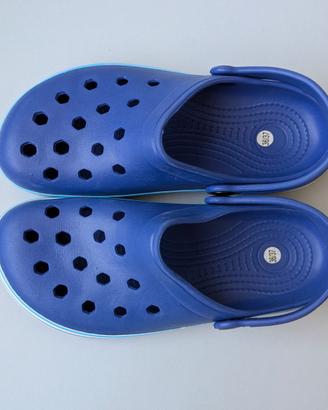 Sabot gomma stile Crocs mare/piscina blu taglia 36