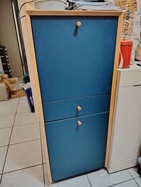 Settimino+libreria scaffale(2 Pezzi) 