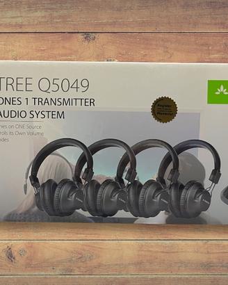 Avantree Q5049 - 4 Cuffie wireless + 1 Trasmitter