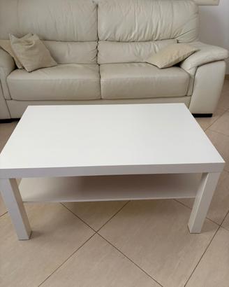 Tavolino da salotto IKEA bianco con ripiano
