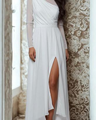 Abito lungo bianco/sposa/sera/
