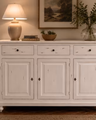Credenza shabby 3 ante e 3 cassetti