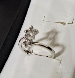 Anello stella regolabile 925