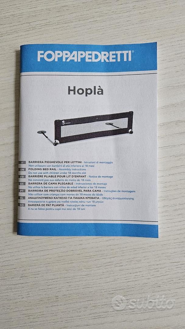 Sponda Letto Pieghevole Foppapedretti Hoplà - Per Bambini 18 Mesi-5 Anni - Foto 4