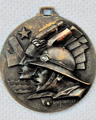 Medaglia epoca fascista propaganda "Campagne A.O."