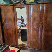 camera completa in noce massello anni 50