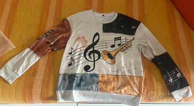 Felpa con dettagli musicali