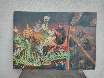 quadro olio su tavola Carlo Baruffaldi