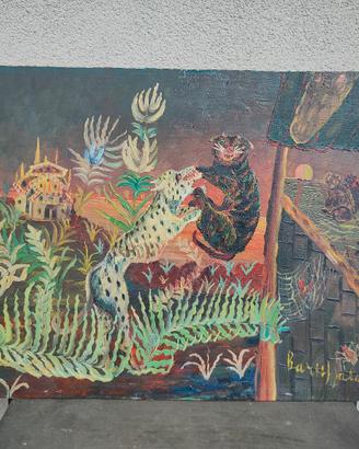 quadro olio su tavola Carlo Baruffaldi