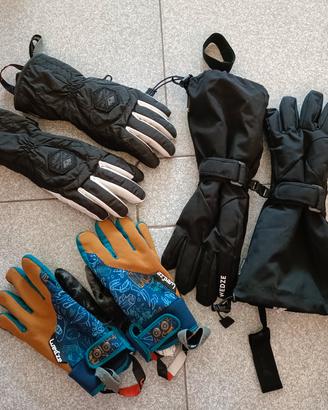 set guanti sci tg 6/8 anni 