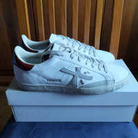 Sneakers Premiata bianche e rosse