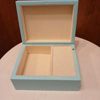 Portagioie con carillon, nuova, azzura