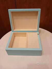 Portagioie con carillon, nuova, azzura