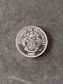 Seychelles coin 25 cents moneta. 