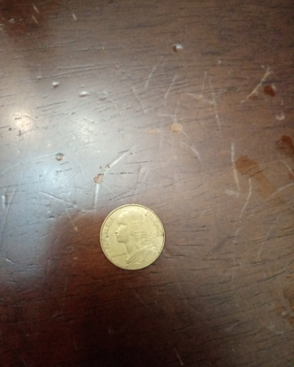 Moneta da 20 cent. Francese del 1977