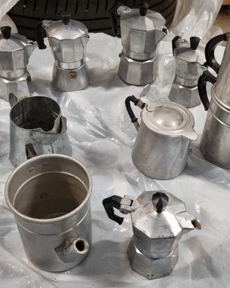 caffettiere e lattiere alluminio