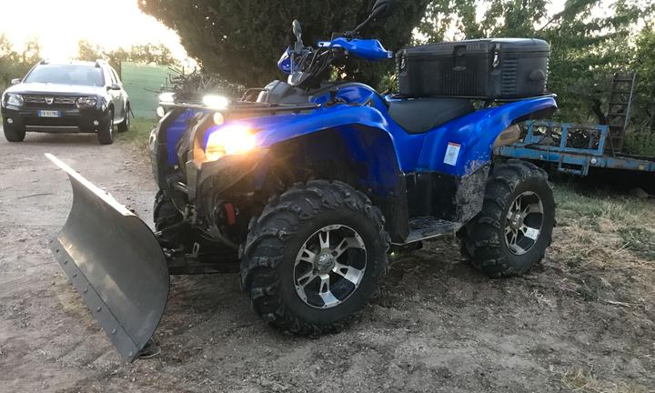 Pala neve basculante per Quad ATV