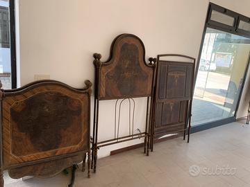 Mezzi letti in ferro battuto stile Umbertino 1900)
