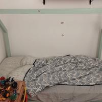 lettino bambini +  materasso su misura 80x160