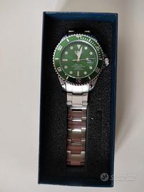 Orologio Lige verde cinturino acciaio