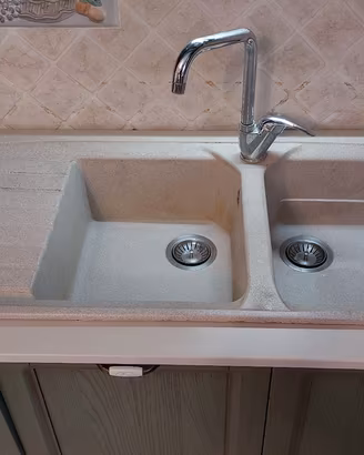 Lavello Franke fragranite 2 vasche con miscelatore