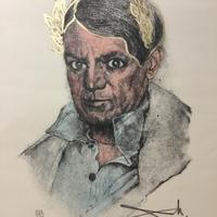 Salvador Dali litografia “ Ritratto di  Picasso “