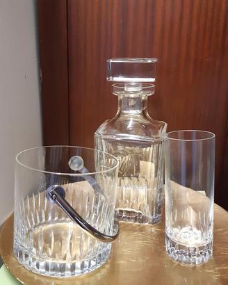 set da liquore in cristallo 