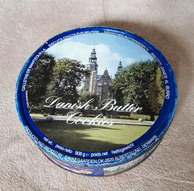 Scatola di l'attacco vintage Danish Butter Cookies