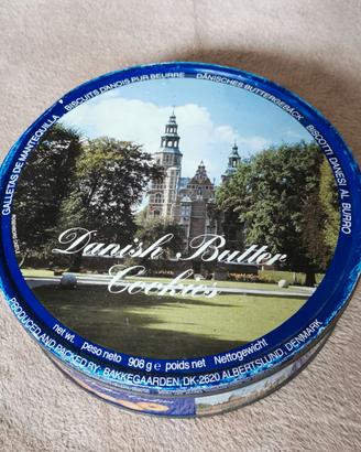 Scatola di l'attacco vintage Danish Butter Cookies