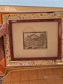 Quadro paesaggio con cornice
