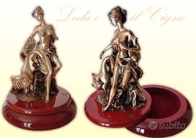 Leda e il Cigno statuina mitologia Greca Zeus