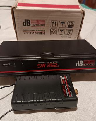 Sistema Microfonico Wireless VHF-FM dB Technologie