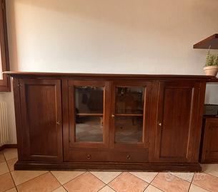Credenza / mobile soggiorno in legno massiccio 220
